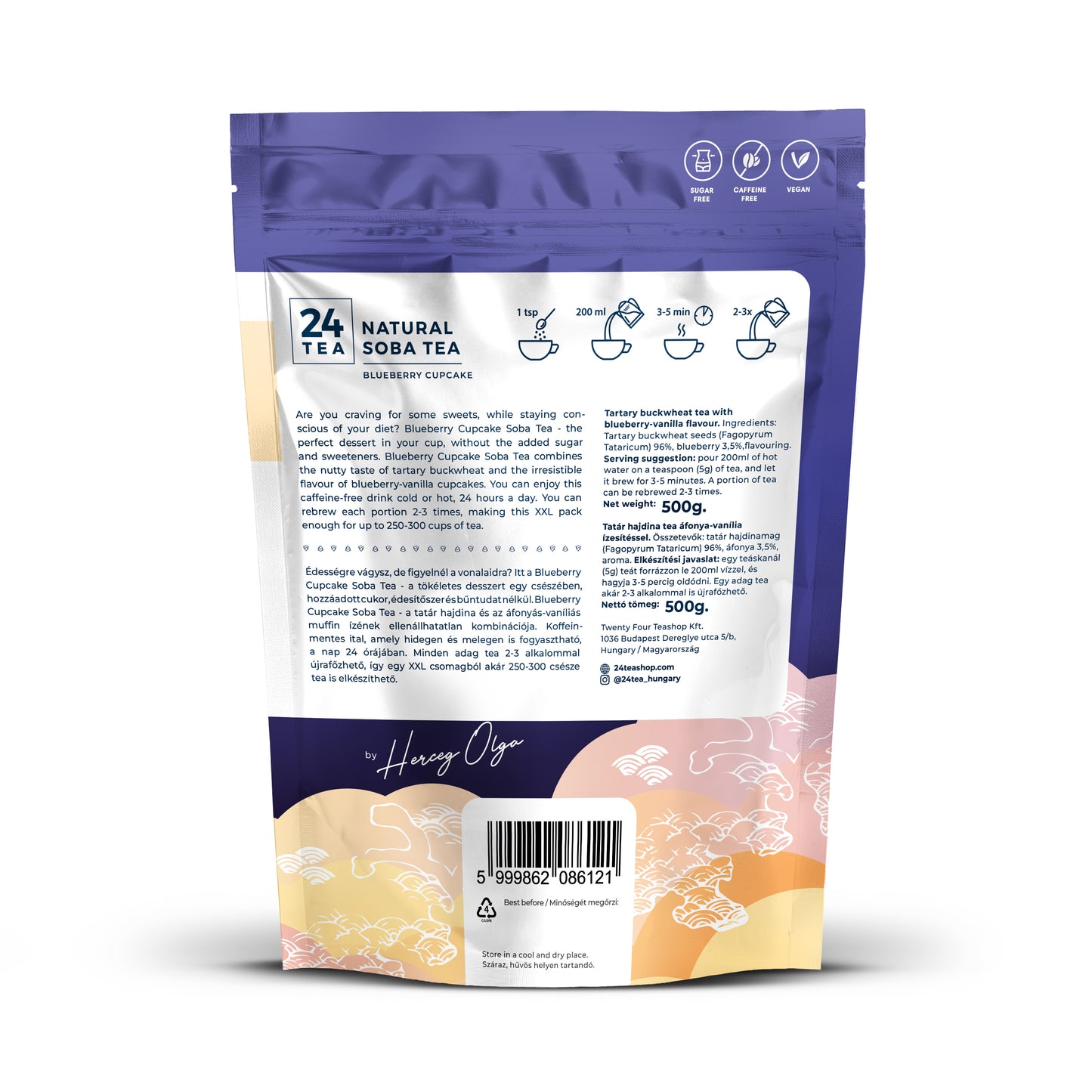 Blueberry Cupcake Soba Tea XXL