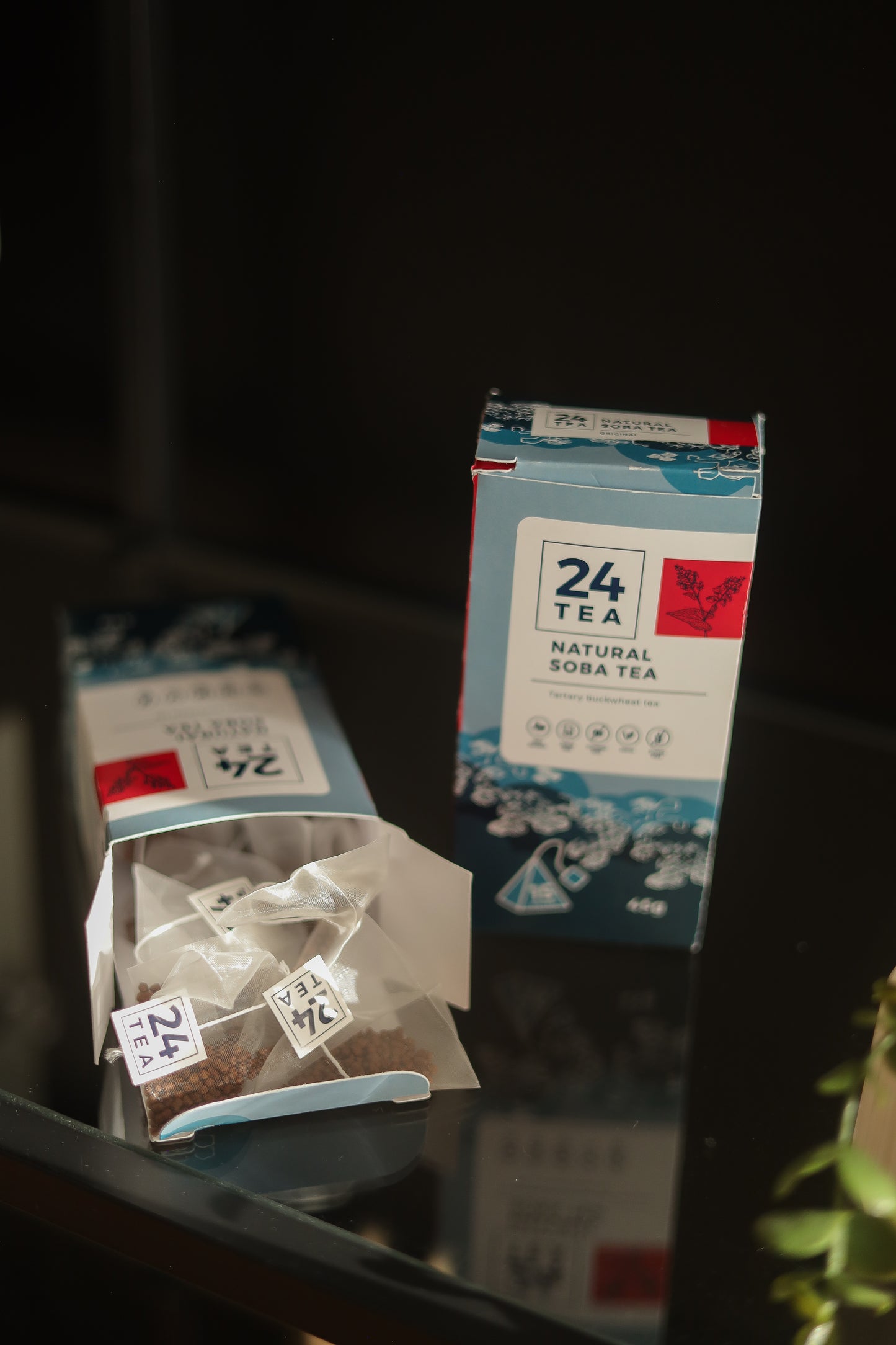 Natural Soba tea teapiramis